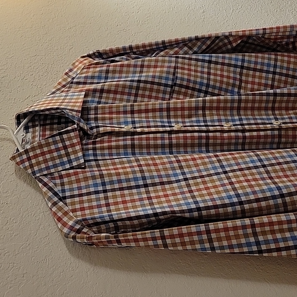 Peter Millar Button-Down - Orange - Medium - image 2